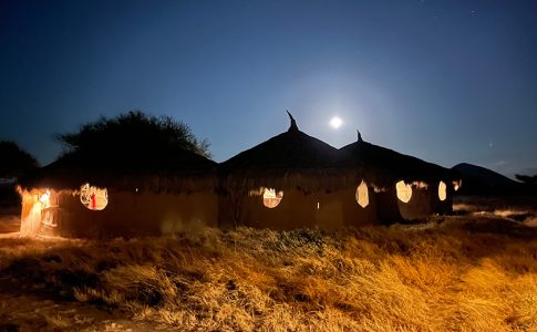 Tembo lodge during the night